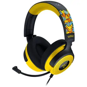 Comparateur de prix : Casque de jeu USB Razer Kraken V4 X Pokémon Kanto Starters Edition Jau...