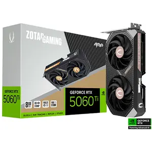Comparateur de prix : Carte graphique ZOTAC GAMING GeForce RTX 5060 Ti AMP 8 Go GDDR7 Reflex...
