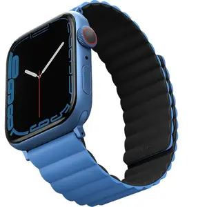 Uniq Bracelet double face Revix Apple Watch Series 1 á 10 / SE / Ultra (2) (44/45/46/49 mm) - Bleu/NoirVendu paramazon