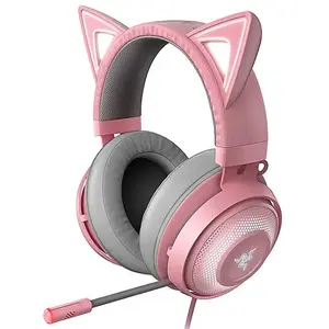 Razer Kraken Kitty Casque Avec fil Arceau Jouer Gris, Rose pas cher