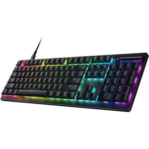 Razer Clavier de jeu DeathStalker V2 : commutateurs optiques discrets   Violet clic   Touches revêtues ultra durables   Plaque supérieure en aluminium durable   Rouleau multifonction et bouton