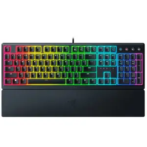 Razer Ornata V3 - US - Low-profile Mecha-membrane RGB Keyboard - Low-profile Keys - Razer Mecha-Membrane Switches - UV-coated Keycaps pas cher