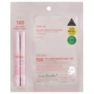 Comparateur de prix : VT Cosmetics Collagen Reedle Shot 100 2 Step Mask masque liftant et fo...