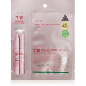 Comparateur de prix : VT Cosmetics Collagen Reedle Shot 700 2-Step Mask masque liftant et fo...