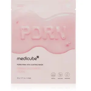 medicube PDRN Pink Vita Coating Mask masque en tissu anti-rides à effe...