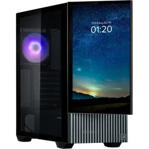 Comparateur de prix : Boitier PC Moyen Tour avec écran 15,6'' ZALMAN Z10 DS (Noir)