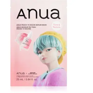Anua K-Pop Demon Hunters Peach 70% Niacin Mask masque illuminateur vis...