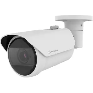 Hanwha Caméra bullet IR AI 2MP (1920 x 1080 Pixels), Caméra réseau, Bl...