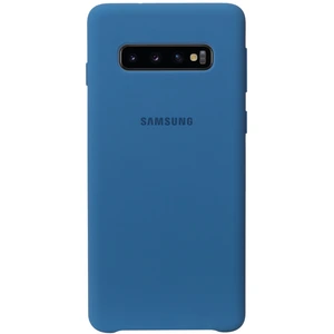 Samsung Beetlecase Coque Silicone Ultra Fine Bleu Galaxy S 10+ EF-PG975TLEGWW pas cher