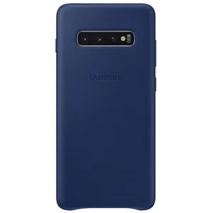 Comparateur de prix : Coque en cuir Samsung Bleu marine pour Galaxy S10 Plus