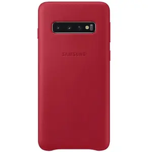 Coque en cuir Samsung Bordeaux pour Galaxy S10
