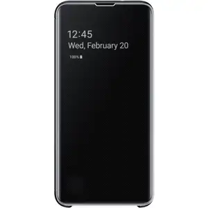Housse avec affichage Samsung Clear View Noir pour Galaxy S10e pas cher
