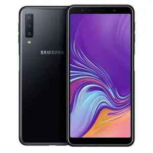 Samsung Galaxy A7 (2018) - 4G smartphone - double SIM - RAM 4 Go / Mémoire interne 64 Go - microSD slot - écran OEL - 6" - 2220 x 1080 pixels - 3 x caméras pas cher