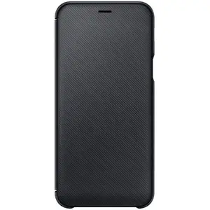 Etui Flip Wallet - Samsung - Galaxy A6 2018 - Noir - Design Slim - Ouverture Latérale pas cher