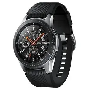 Samsung Galaxy Watch 46 mm argent et bracelet en silicone noir [Wi-Fi] pas cher