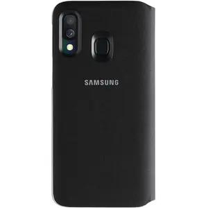 Comparateur de prix : Flip Wallet - Samsung - Galaxy A40 - Noir - Synthétique - Coque Rigide