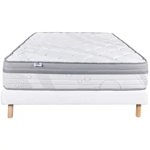 Luxury Literie Ensemble Matelas ViscoPlus (140 x 190 cm, Sommier Eco) pas cher