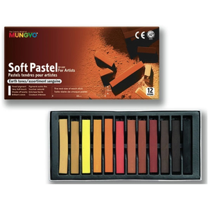 Comparateur de prix : Mungyo Set de 12 Crayons secs carrés Sanguine