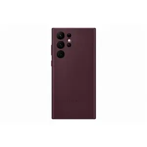 Samsung Housse en Cuir Bordeaux EF-VS908LEEGWW pour Galaxy S22 Ultra S908Vendu parcdiscount