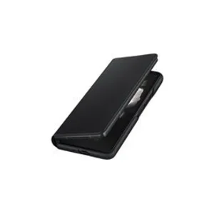 Comparateur de prix : Etui en cuir - SAMSUNG - Z Fold3 - Noir - Rabat - Semi-rigide