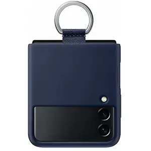 Comparateur de prix : Coque en silicone pour Samsung Galaxy Z Flip 3 avec anneau Bleu TU
