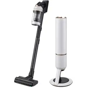 SAMSUNG Aspirateur balai Bespoke Jet Pet Blanc + Clean Station intégréeVendu parcarrefour