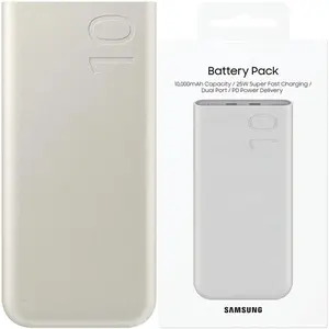 Comparateur de prix : Samsung EB-P3400XUE Lithium-Ion (Li-Ion) 10000 mAh Beige