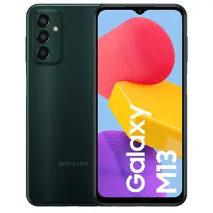 Comparateur de prix : Samsung Galaxy M13 16,8 cm (6.6") Double SIM hybride 4G USB Type-C 4 Go 128 Go 5000 mAh Vert