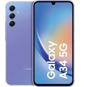 Samsung Galaxy A34 5G SM-A346B/DSN 16,8 cm (6.6") Double SIM hybride Android 13 USB Type-C 6 Go 128 Go 5000 mAh Violet pas cher