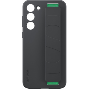 Comparateur de prix : Coque en silicone avec lanière pour Samsung Galaxy S23+ 5G Noir - Noir