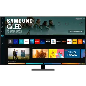Comparateur de prix : TV QLED Samsung QE50Q80BAT 50" 4K UHD Smart TV Argent Carbone