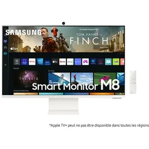 Moniteur intelligent Samsung LS32BM801UUXEN 32" UltraHD 4K HDR10+ Blanc pas cher