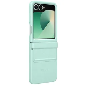 Comparateur de prix : Coque en Simili Cuir Vert d'eau pour Samsung Galaxy Z Flip 6 Samsung TU