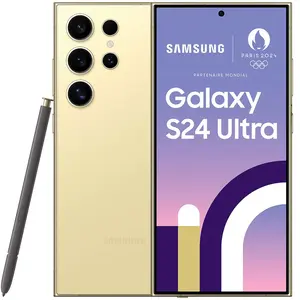 Comparateur de prix : Samsung Galaxy S24 Ultra 17,3 cm (6.8") Double SIM 5G USB Type-C 12 Go 1 To 5000 mAh Titane, Jaune