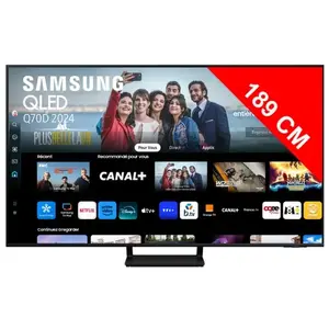 Samsung TQ75Q70D - TV QLED 4K UHD 120Hz Quantum HDR Smart TV - 190 cm pas cher