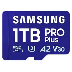 Comparateur de prix : Carte microSDXC Samsung PRO Plus (2024) 1 To avec adaptateur SD, UHS-I, V30
