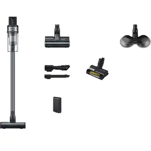 Comparateur de prix : Samsung Jet 75E Pro Aspirateur balai 3 brosses Silver 200 AW Silver