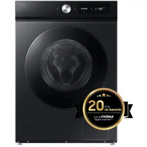 Samsung Lave-linge AI ecobubble(tm) 9kg WW90DB7U34GB Noir pas cher