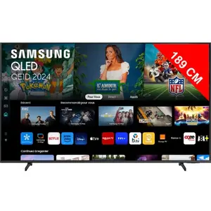 TV QLED Samsung TQ75QE1D 189 cm 4K UHD 2024 Gris titane pas cher