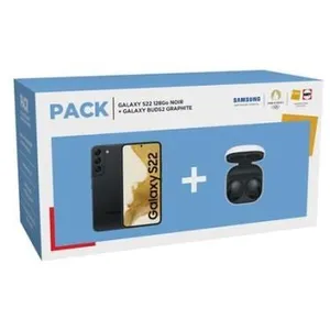 Pack Smartphone Samsung Galaxy S22 6,1" 5G Double SIM 128 Go Noir + Ec... pas cher