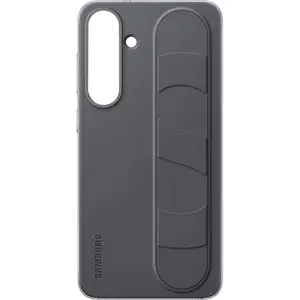 Comparateur de prix : Coque en silicone avec lanière et support noir pour Samsung Galaxy S25+