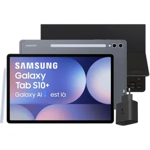 Tablette Android SAMSUNG Pack S10+ et Cover Keyboard Slim+Charg pas cher