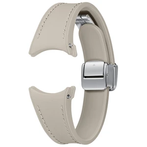 Bracelet SAMSUNG Watch 5/6/7 S/M Hybrid Simili cuir Taupe TU pas cher