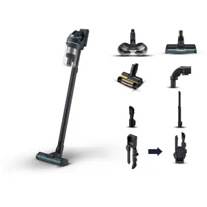 Comparateur de prix : Samsung VS20C852FTB aspirateur de table Noir, Bleu Sans sac