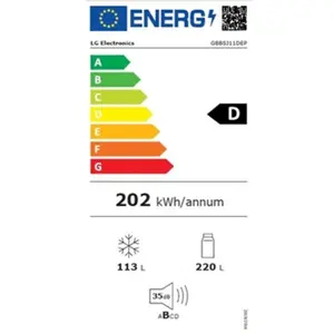 LG GBBSJ11DEP Noir pas cher