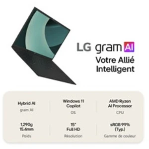 Ordinateur portable LG Gram 15Z80T-G.AU88F Copilot+ pas cher
