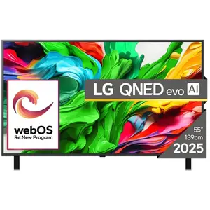 LG 55QNED85A3C | 55 | Smart TV | webOS 25 | UHD | Bllack pas cher