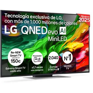 TV LG QNED MiniLED 55QNED87A6B 55" 4K UltraHD 120Hz Smart TV WebOS Dolby Vision HDR10 pas cher