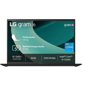 LG gram 16Z90RU-G.AP55F - Intel Core i5 - i5-1334U / jusqu'à 4.6 GHz -... pas cher