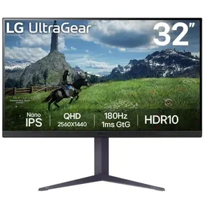 LG LCD 32GS85QX-B 32 black UltraGear Gaming Monitor pas cher